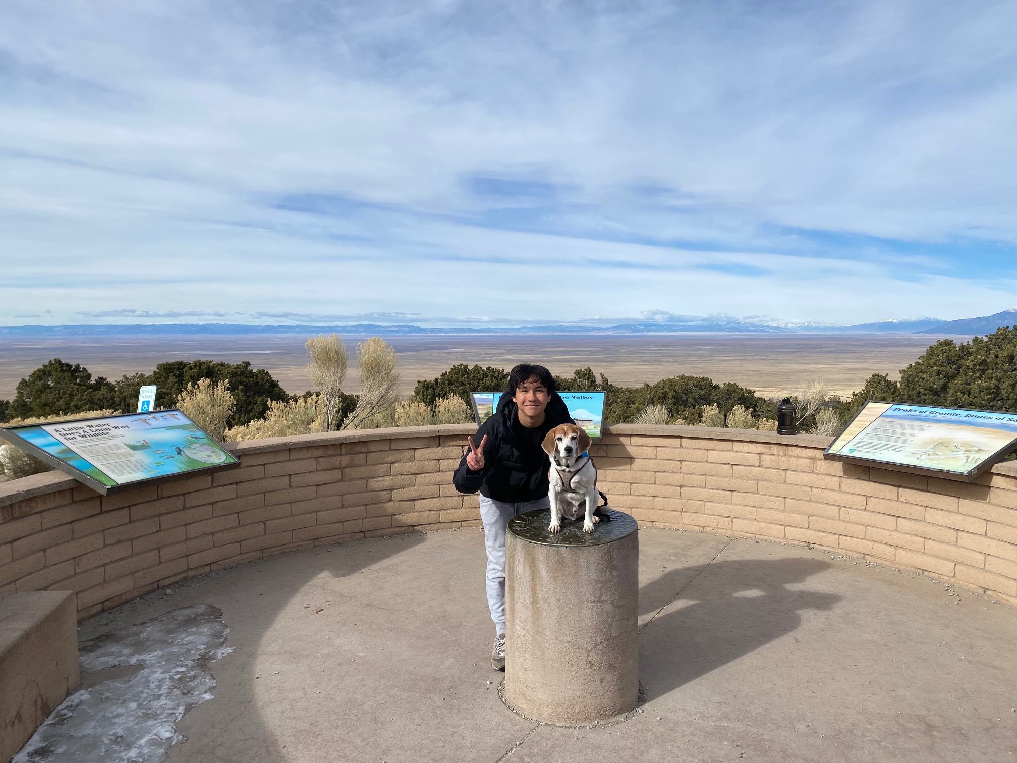 Noah with his dog